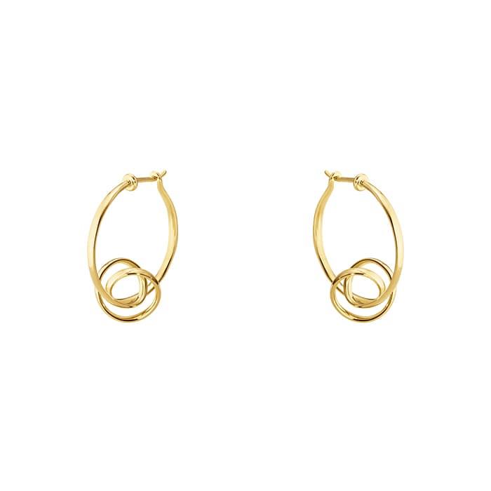 Georg Jensen - Forget-Me-Knot Øreringe - 18 karat guld 3518355